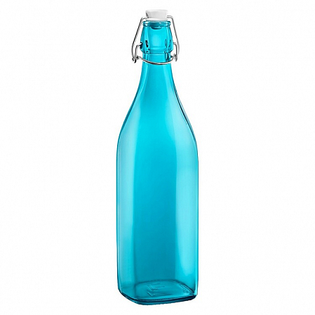 Бутылка 1л синяя с крышкой Bormioli Rocco/1