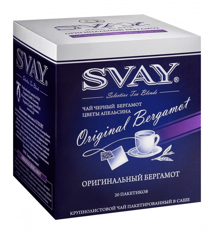 Чай пакет/черный Оригинальный бергамот 20 саше Свэй