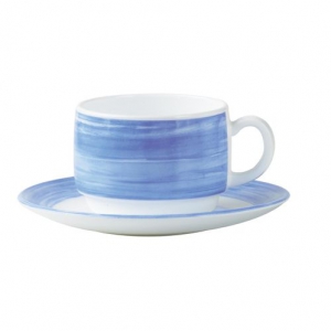 Чашка чайная 190мл голубая Браш ARC /12