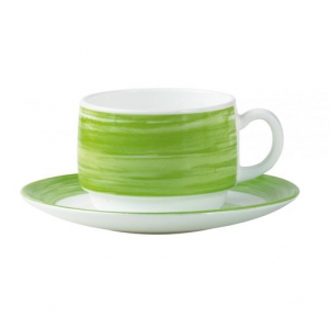 Чашка чайная 200мл зелёная Браш ARC