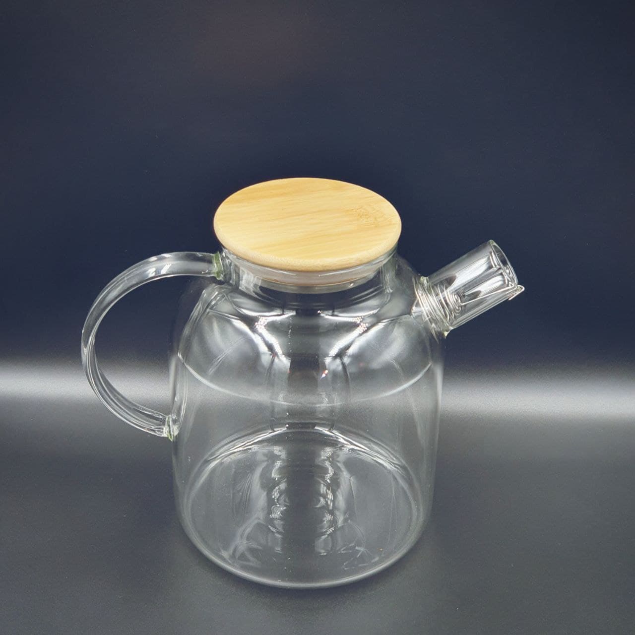 Чайник стекл 1800мл с пружинкой терм/ст Бамбук TEA&POT