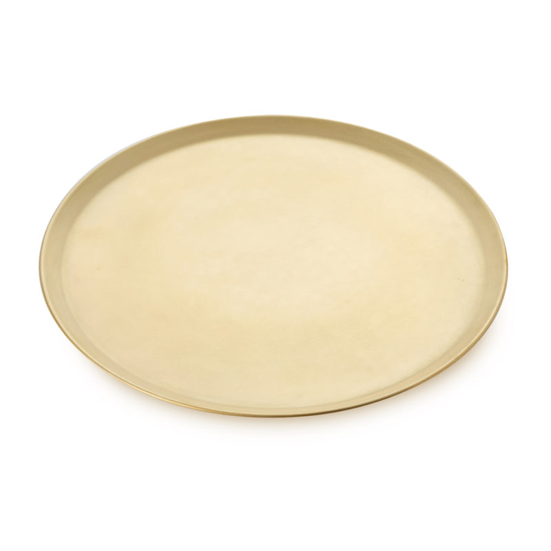 Тарелка д/пиццы 31см матовая латун Gibco