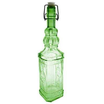 Бутылка 0,7л h32.5см с пробкой зеленая MEDITERRANEA/1