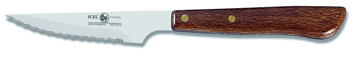 Нож д/стейка 9см ручка дерево ICEL