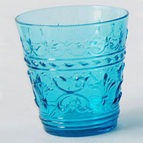 Стакан низкий 240мл d87 h90мм голубой THAI GLASS/6