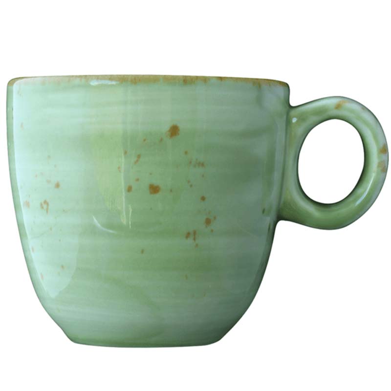 Чашка кофейная 80мл зеленая RUSTICS JADE PETYE